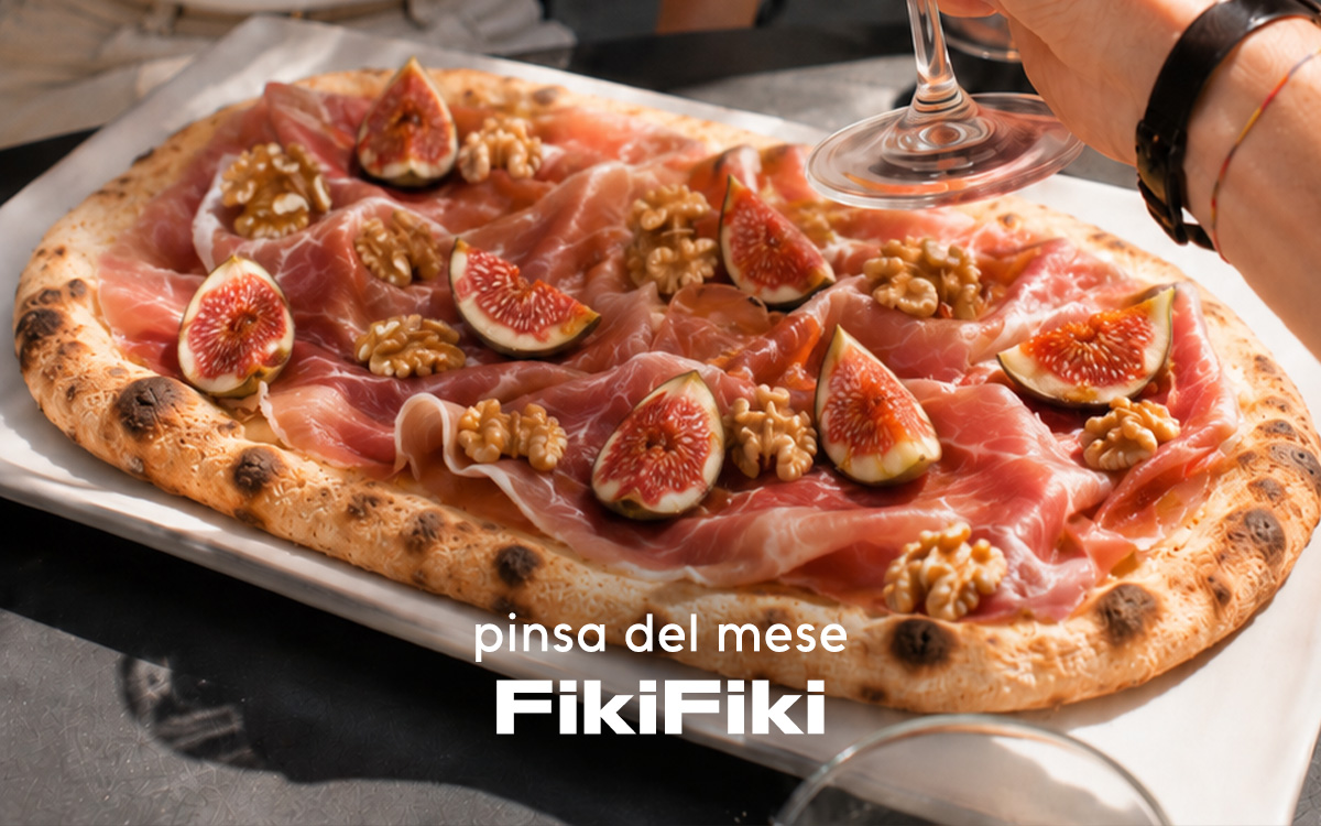 Pinsa del mese FikiFiki: Crudo S.Daniele Fichi di Stagione Miele Noci